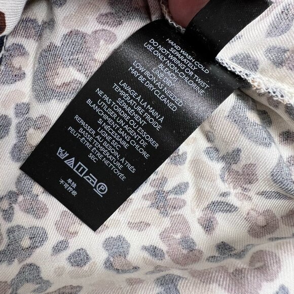 Maeve by Anthropologie Animal Print Ruffle Neck Button Front Blouse - Picture 4 of 7